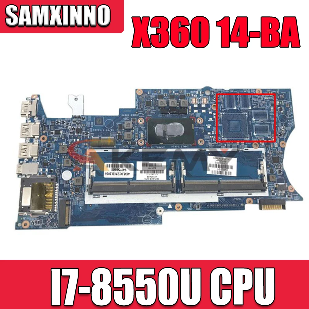 

17817-1 Laptop Motherboard For HP PAVILION X360 14-BA Original Mainboard I7-8550U CPU GM 939381-601 939381-001