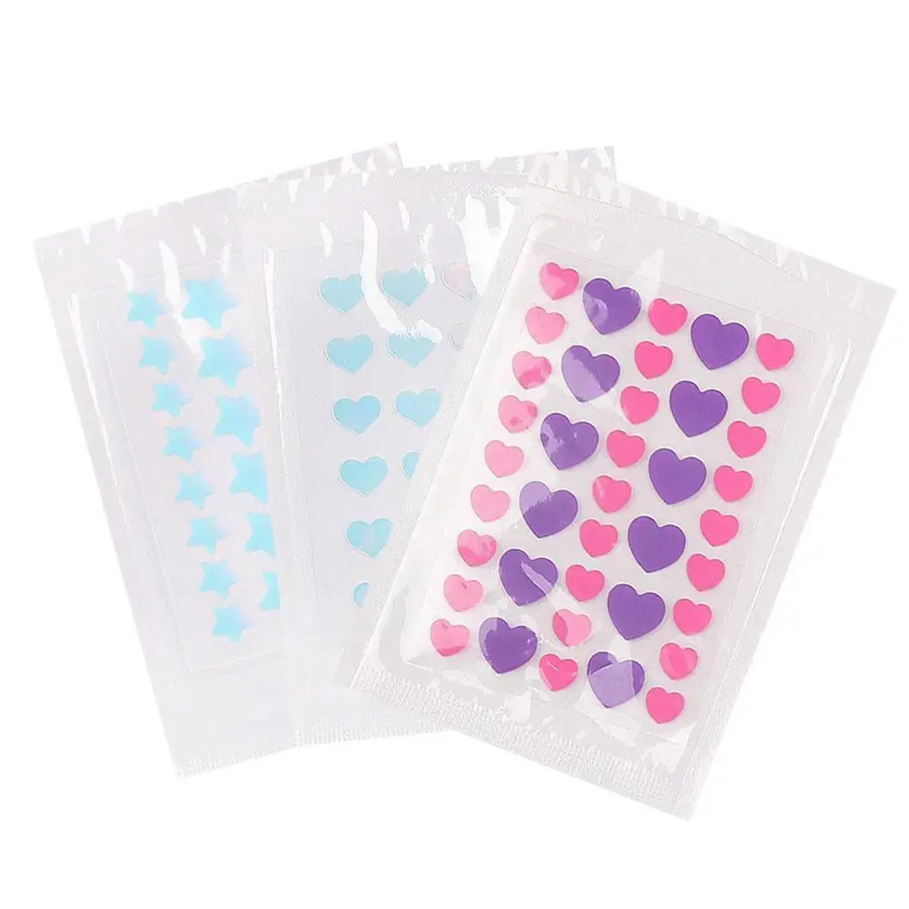 

24-39 pcs Heart Star Invisible Acne Removal Pimple Tools Care Patch Face Acne Pimple Stickers Spot Concealer Acne Beauty Sc K7Z8