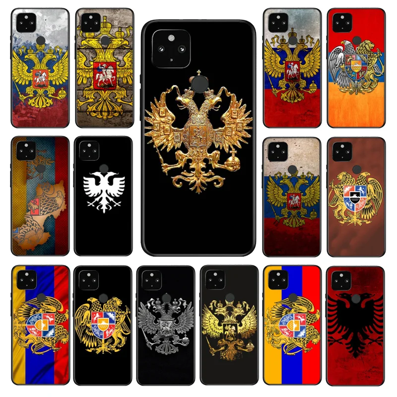 

Armenia Albania Russia flag Phone Case for Google Pixel 7 Pro 6A 6 Pro 5A 4A 3A Pixel 4 XL Pixel 5 6 4 3 XL 3A XL