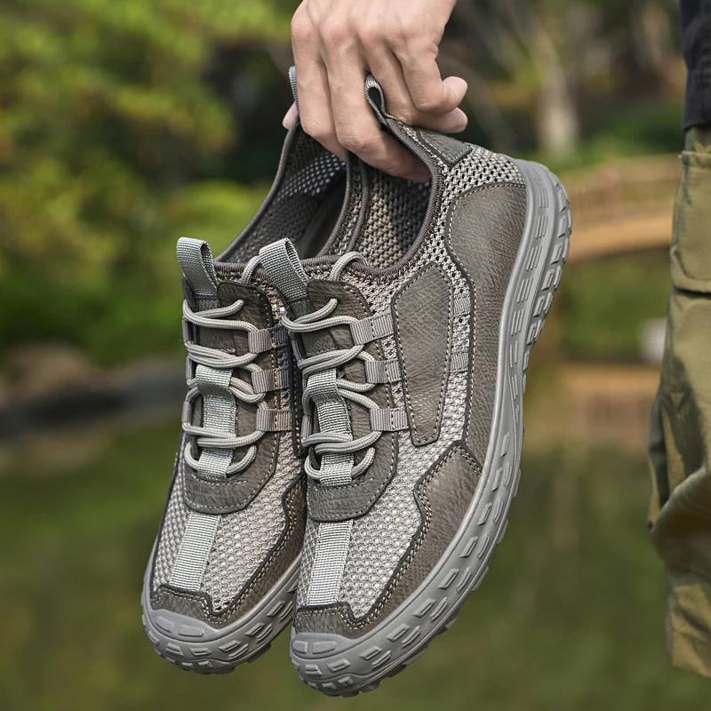 2024 модная универсальная летняя спортивная трендовая мужская обувь с сеткой