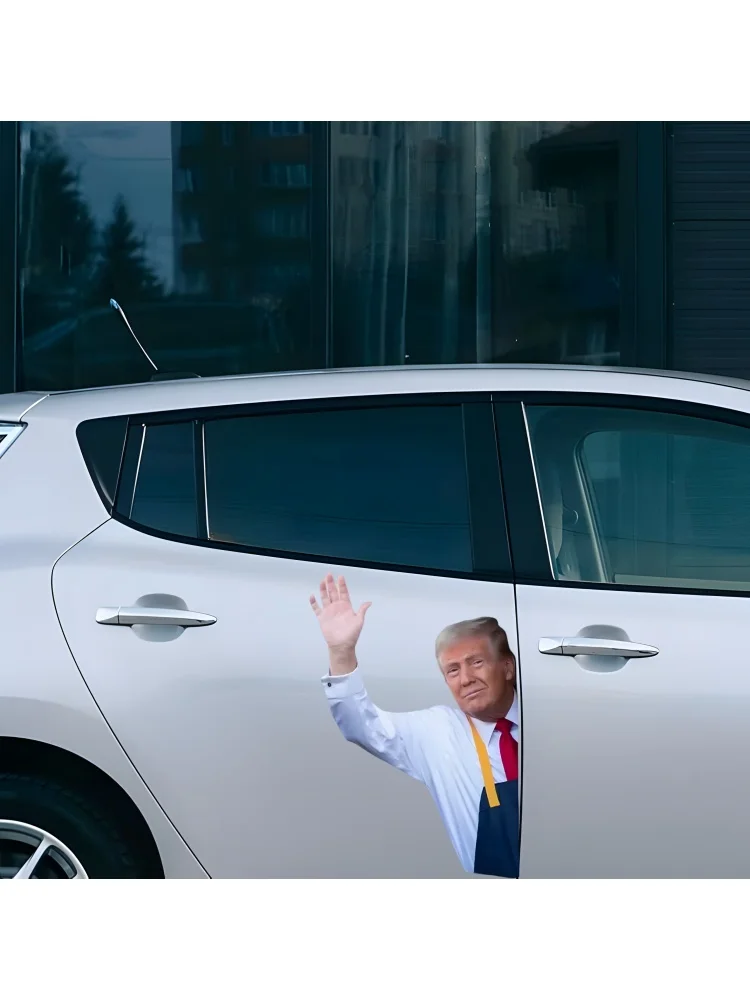 Threeratels X161 Trump Waves McDonald's Kiss автомобильная наклейка Наклейка на внешнее стекло
