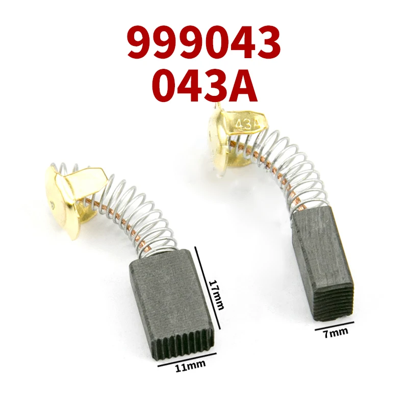 999043 углеродная щетка для Hitachi CM4SB2, режущий станок, углеродная сталь 7x11x17 мм