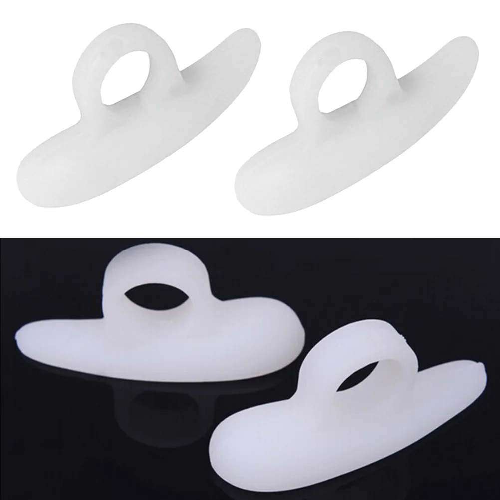 

Toe Hammer Corrector Bunion Pads Pad Straightener Separator Toes Protector Silicone Crest Foot Cushions Spacers Hallux Valgus