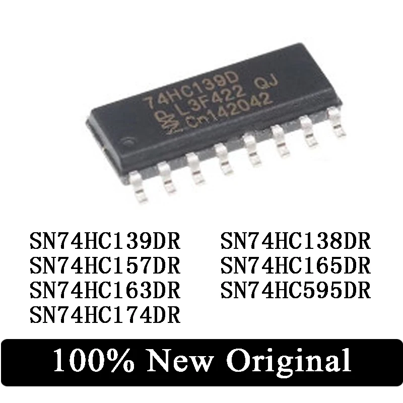 

SN74HC139DR, SN74HC157DR, SN74HC163DR, SN74HC174DR, SN74HC138DR, SN74HC165DR, SN74HC595DR, SOP16, аксессуары, Бесплатная доставка, 10 шт.