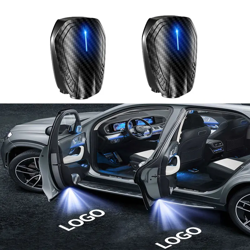 

Car Door Wireless Welcome Lighting Infrared Induction Rechargeable LED Laser Projection Light Cool Modification Auto Accessories