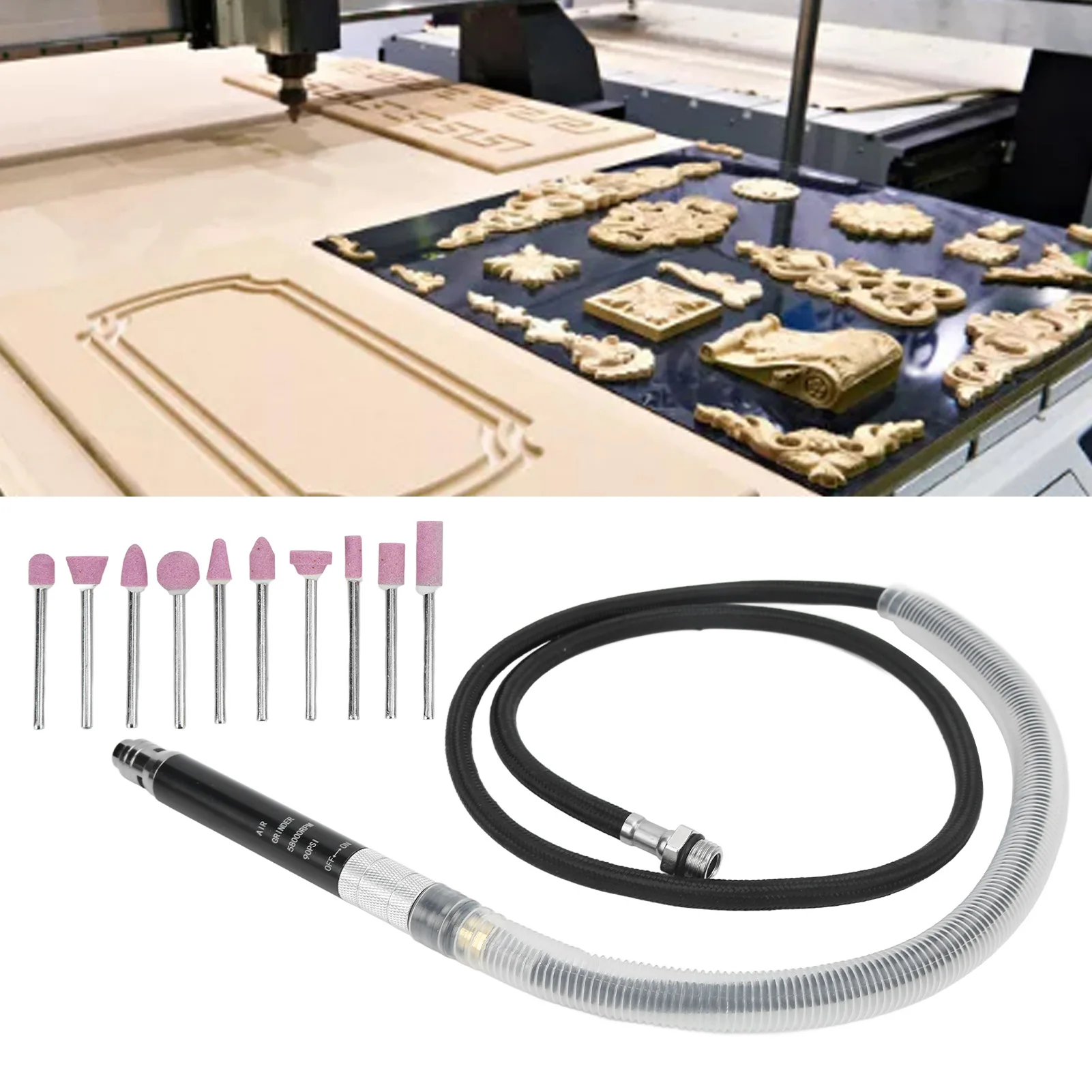 Пневматический Карандаш Шлифовальный Станок Портативный Полировальный