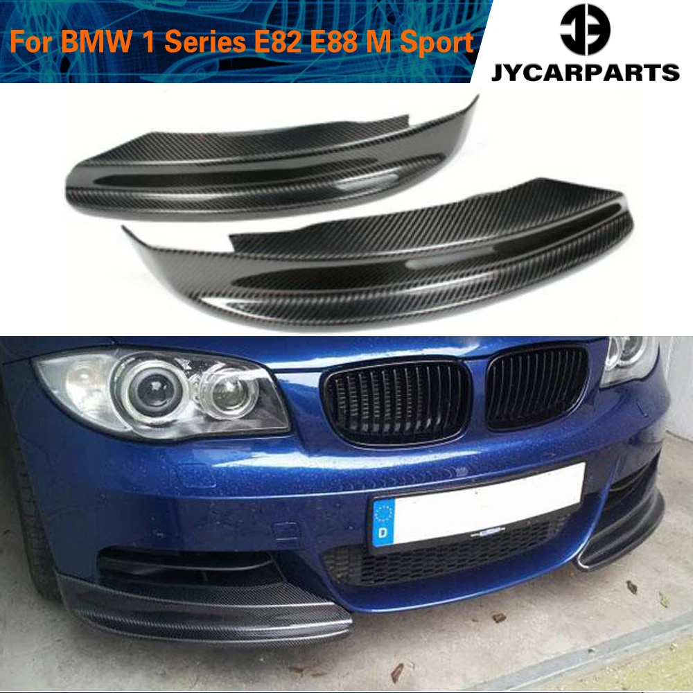 

Front Bumper Splitters Spoiler for BMW E82 E88 Coupe Convertible M Sport 2008 - 2013 Spoiler Flaps Cupwings Carbon Fiber / FRP