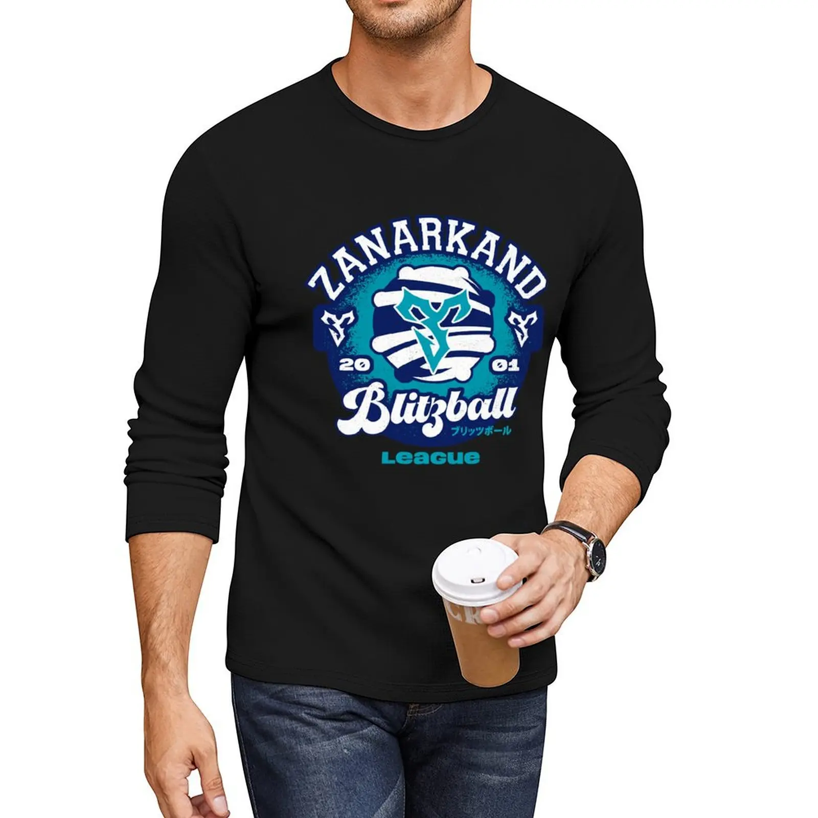 Zanarkand Blitzball длинная футболка на заказ быстросохнущая мужская одежда