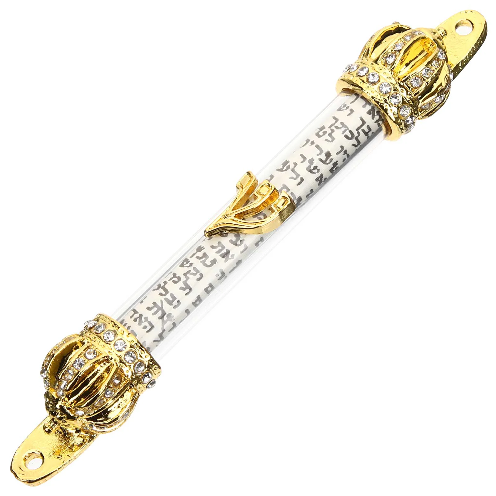 

Adult Crafts Bible Crown Scroll Jewish Metal Mitzvah Gifts Women 12.5x2cm Best Delicate Door Mezuzah Decor Woman