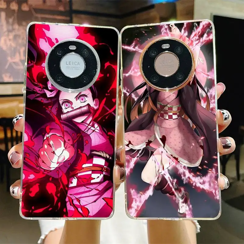 

Anime Demon Slayer Kamado Nezuko Phone Case for Samsung S21 A10 for Redmi Note 7 9 for Huawei P30Pro Honor 8X 10i cover