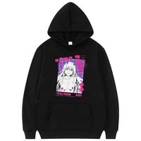 anime darling in the franxx hoodie harajuku zero two beautiful girl print hoodies men women oversized sweatshirt teen clothes