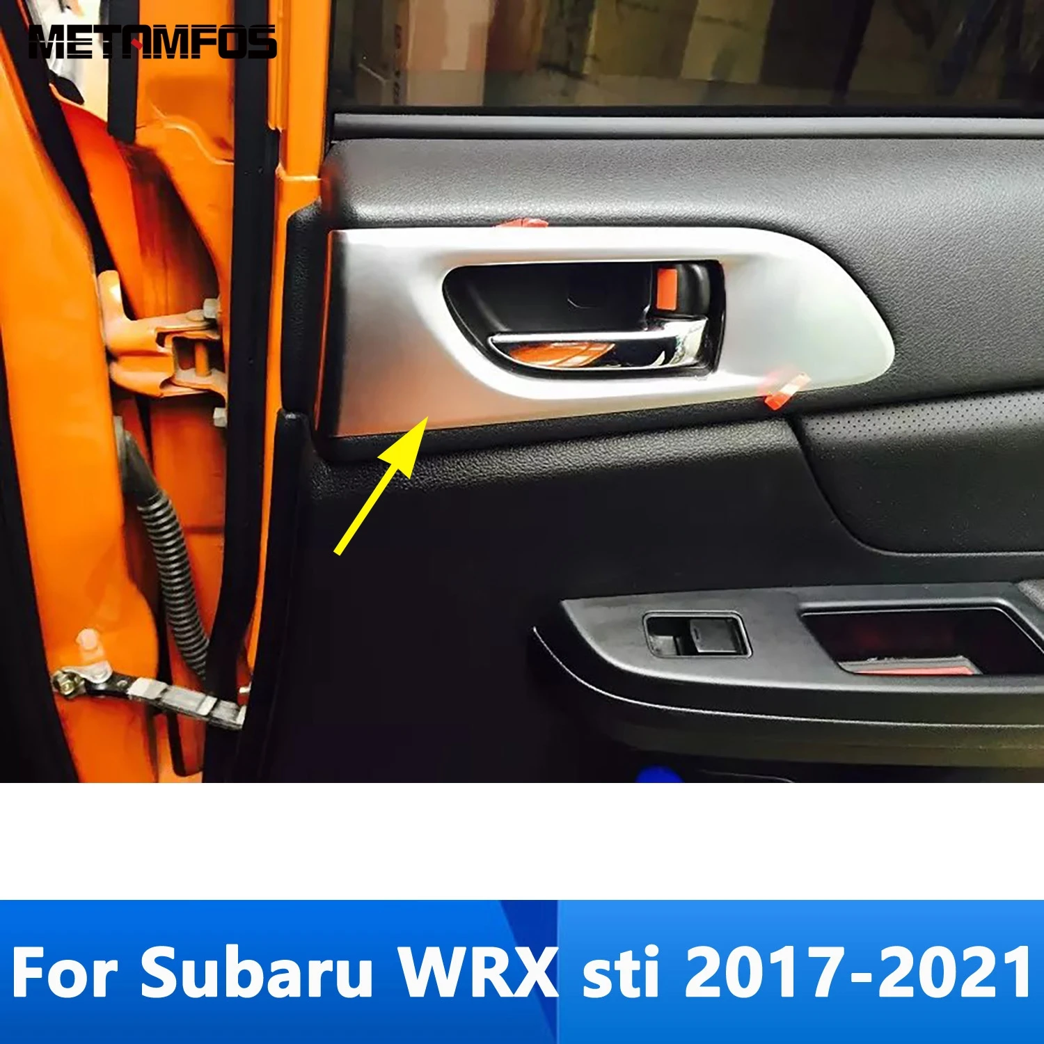 

Матовая накладка на дверную ручку для Subaru WRX sti 2017-2019 2020 2021, аксессуары для стайлинга автомобиля