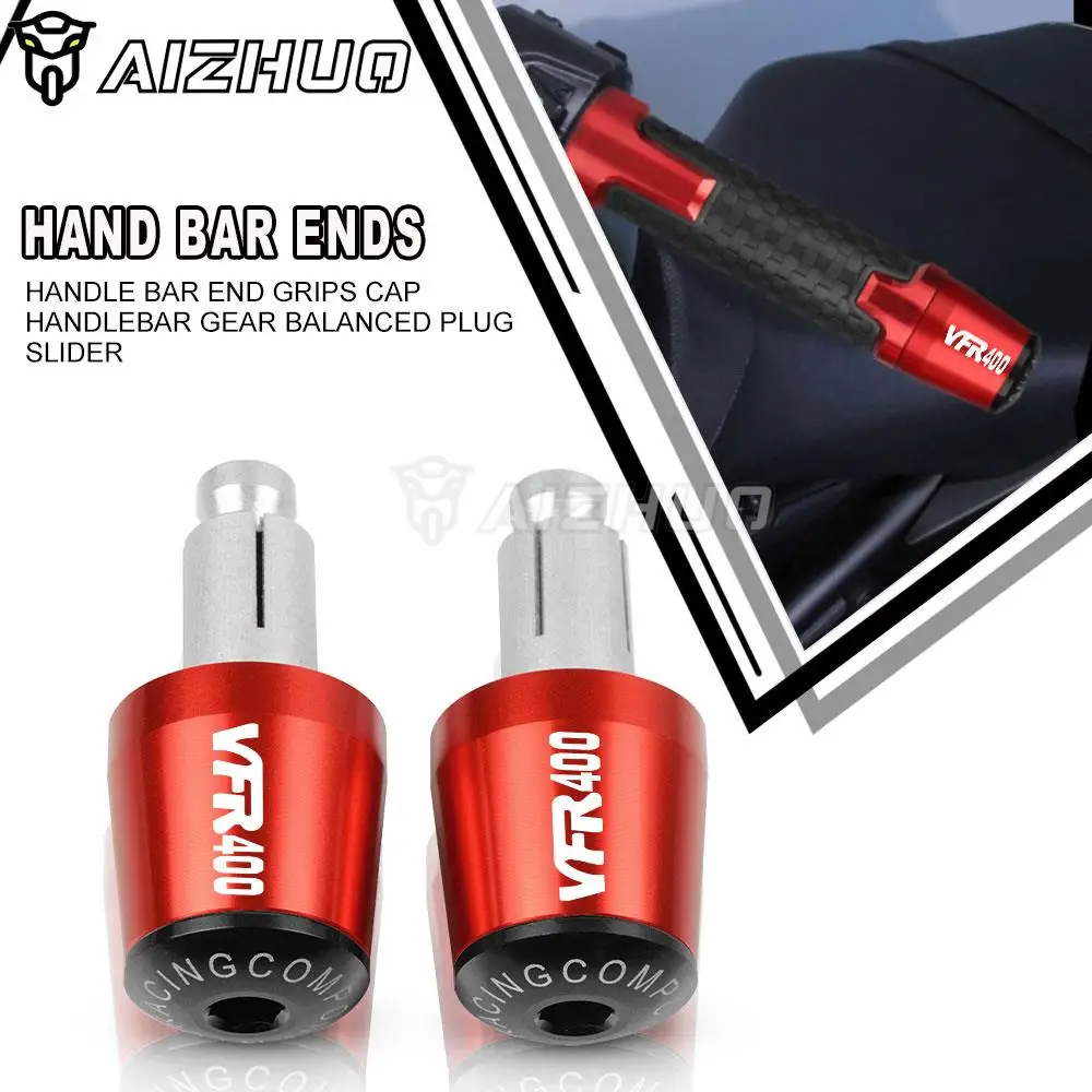 

For Honda VFR400 NC30 1988-1994 VFR 400 1993 1992 91 Motorcycle Handle Bar End Handlebar Grips Caps Anti Vibration Silder Plug
