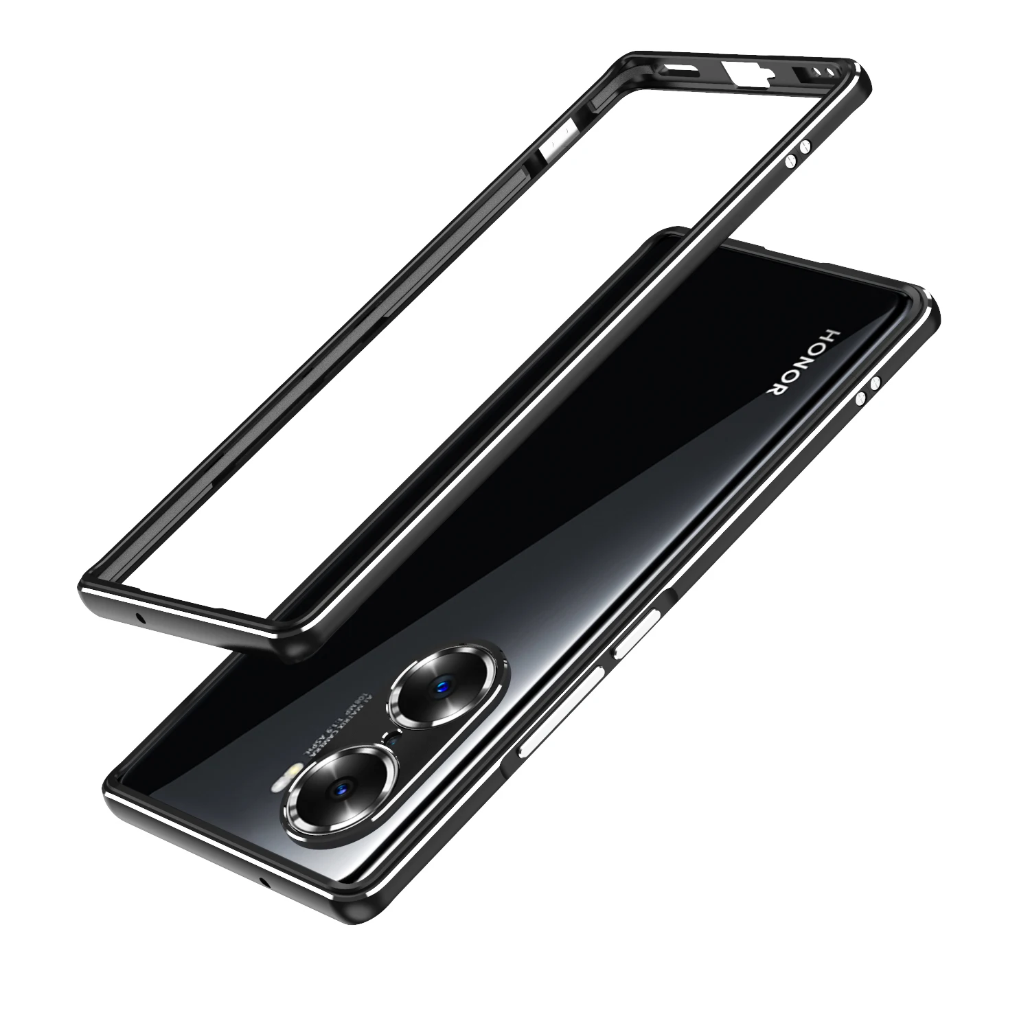 

Hot! Matching Colors Aluminum Metal Bumper Case For Honor 60 Pro Honor60 Pro Slim Cover CASE Len Carmera+Frame Protector