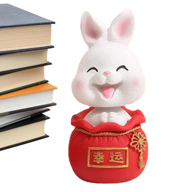 

Фигурки, милый кролик, Вибрирующая голова, игрушки, украшение для приборной панели, украшение для автомобиля, настольное украшение для дома, детские подарки