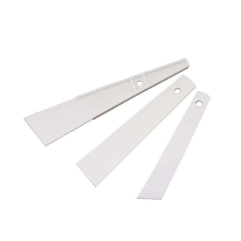 

3Pcs/Set 20mm 30mm 40mm White Plastic Gumming Board Smear Glue Scraper Handmade Carving Stitching Sewing Leather Craft Tools