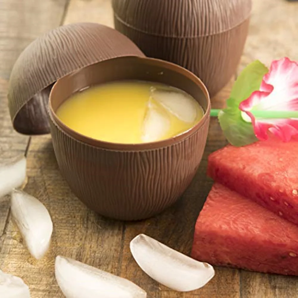 1 шт. чашка для питья с тропическим ананасом и кокосом чашки сока соломенные