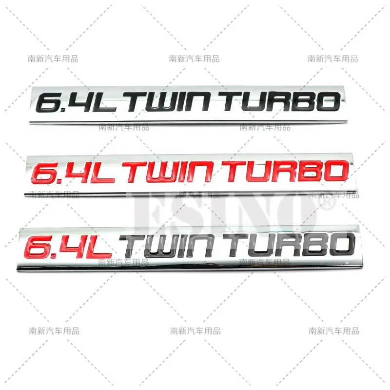 

Автомобильный Стайлинг 3D 6,4 л Twin Turbo металлический сплав клейкая эмблема задний багажник наклейка для кузова автомобиля Наклейка Для Dodge Durango