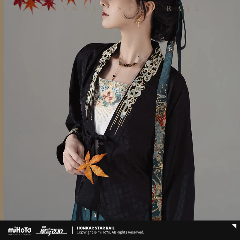 Фото Оригинальный костюм MiHoYo Dan Heng Honkai: Star Rail, короткая рубашка, рубашка в стиле аниме, одежда №4