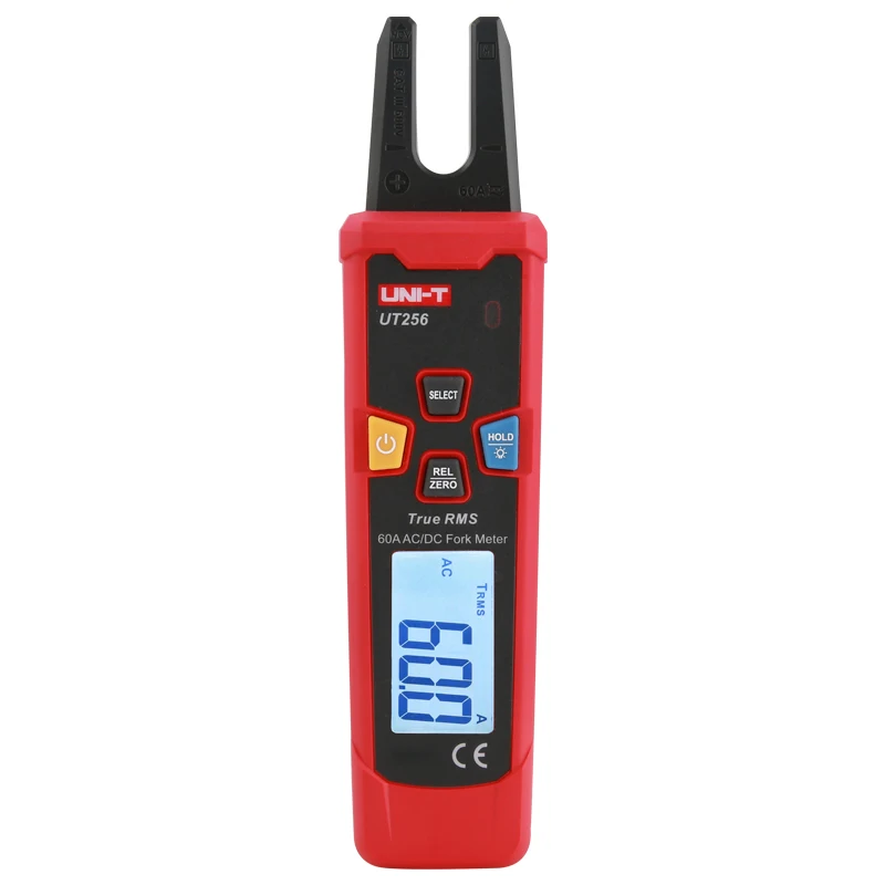 UNI-T UT256 60A AC/DC вилочный измеритель/True RMS Автоматический диапазон цифровой клещевой