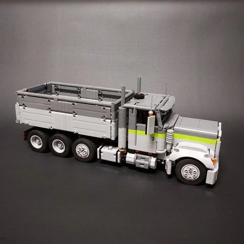 MOC- 129295 Классический день Freightliner кабина самосвал строительный блок модель 1746
