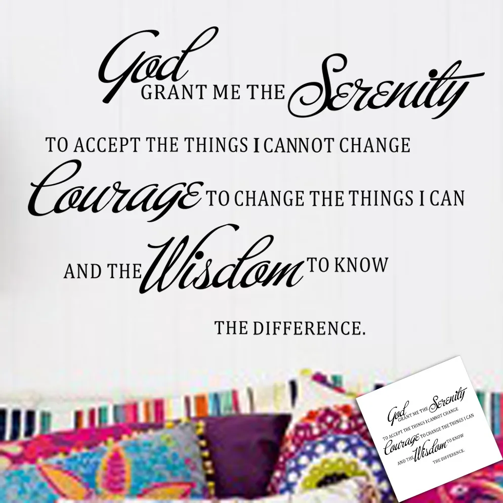 

Creative God grant me English Wall Sticker