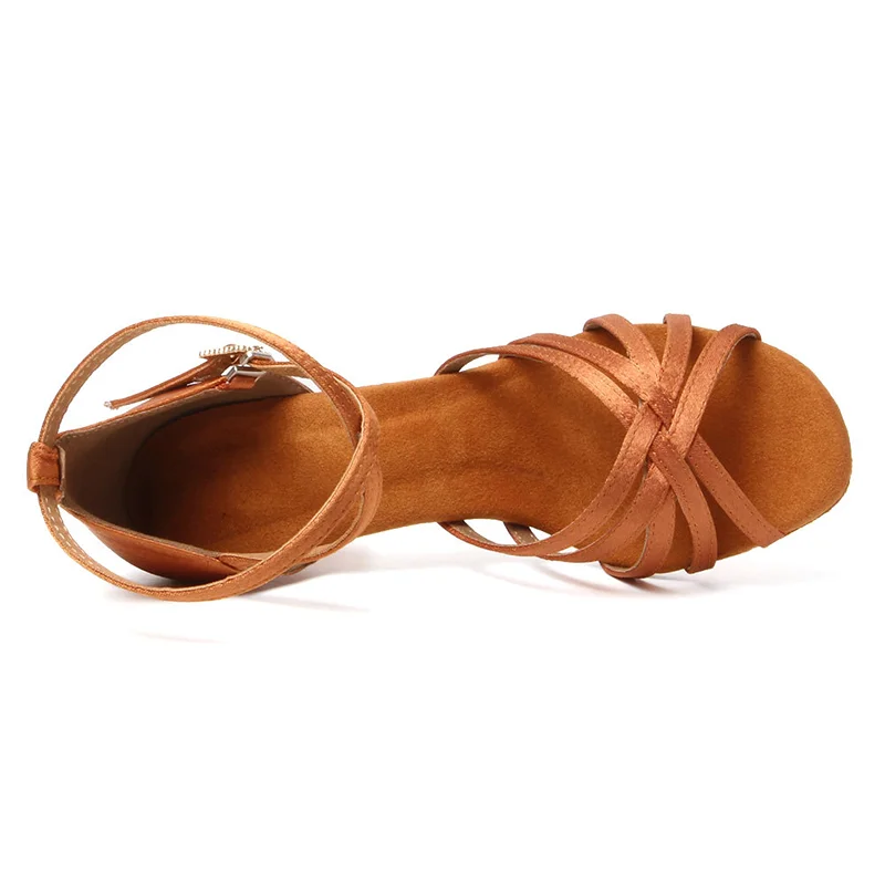 New Latin Dance Shoes Women's Tango Ballroom Dancing Shoes High Heel 8.5 CM Salsa Dance Sandals Ballroom Party Training Shoes