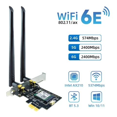 Intel AX210NGW WiFi 6E сетевая карта Bluetooth 5.3
