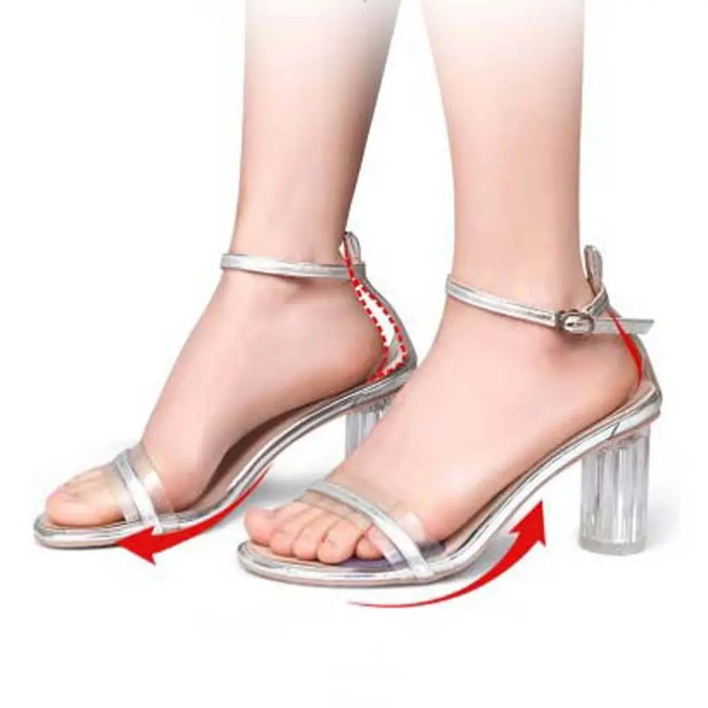 Ортопедические гелевые массажные стельки на высоком каблуке средней длины кожа