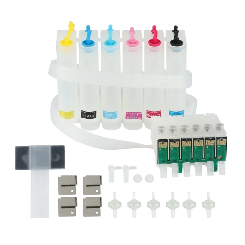 

T0791-T0796 Is Suitable For Epson Stylus Photo 1400 PX700W PX800FW P50 PX830FWD Artisan 1430 CISS Ink Supply System