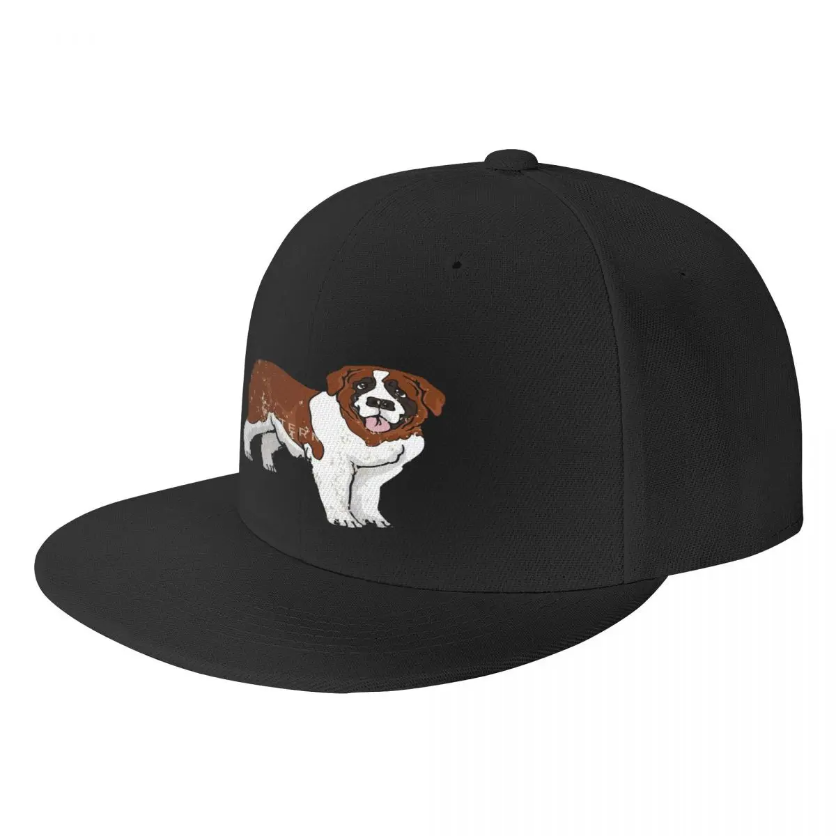 

Ретро винтажная шапка в стиле гранж с плоским покрытием для собак Сен-Бернара, бейсболка, модная практичная Регулируемая шапка, хороший подарок