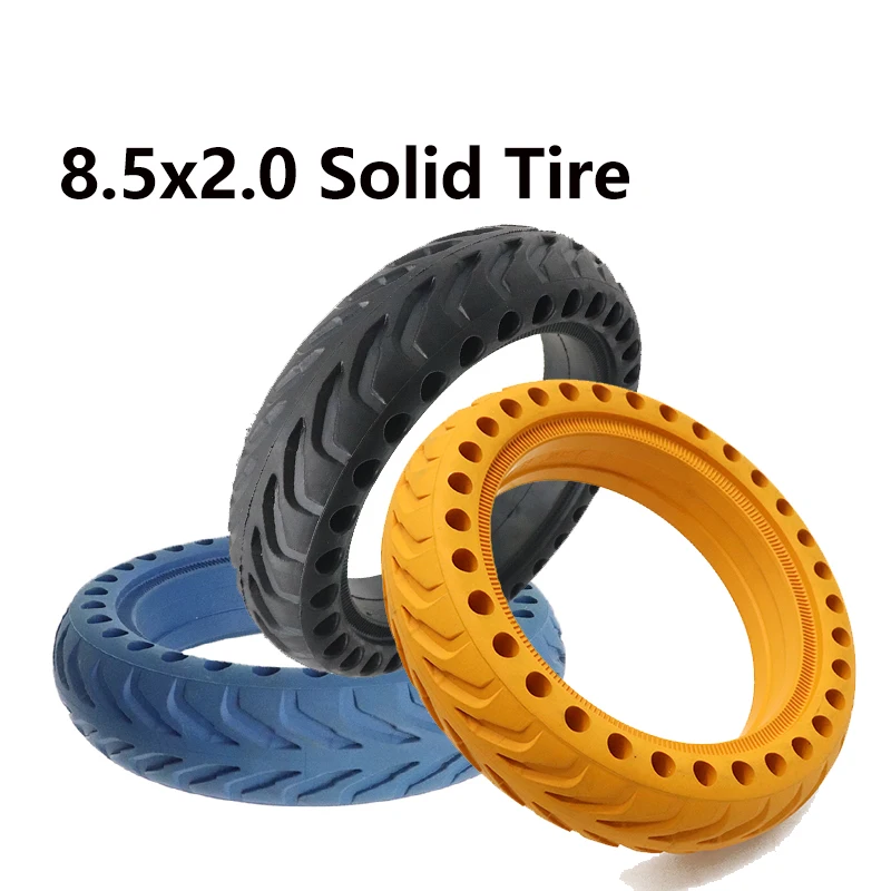 

For Electic Scooter Parts 8.5X2.0 8.5 inch Bee Hive Holes Solid Tire Explosion proof and wear-resistant 8.5x2 solid tire
