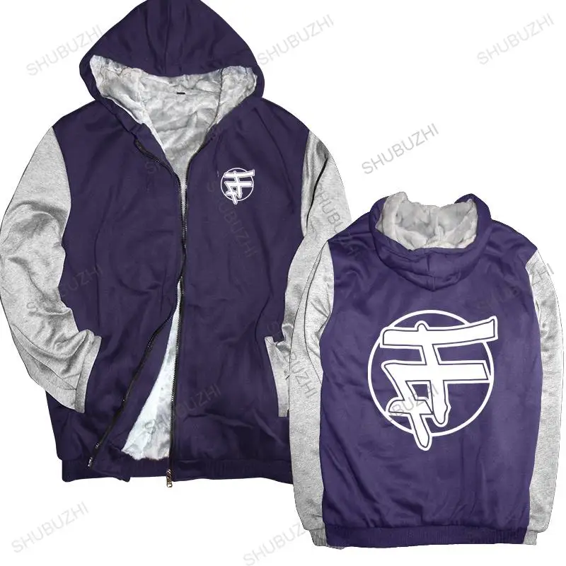 

Man black zipper thick hoodies Fonky Family French rap hip hop France symbol logo unisex Outwear men sweatshirt zipper