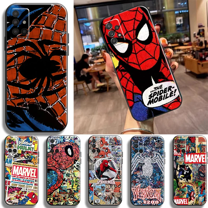

Comics Venom Spiderman Phone Case For Samsung Galaxy A11 A12 A20 A21S A22 A31 A32 A42 A51 A52 A71 A72 4G 5G Back TPU Carcasa