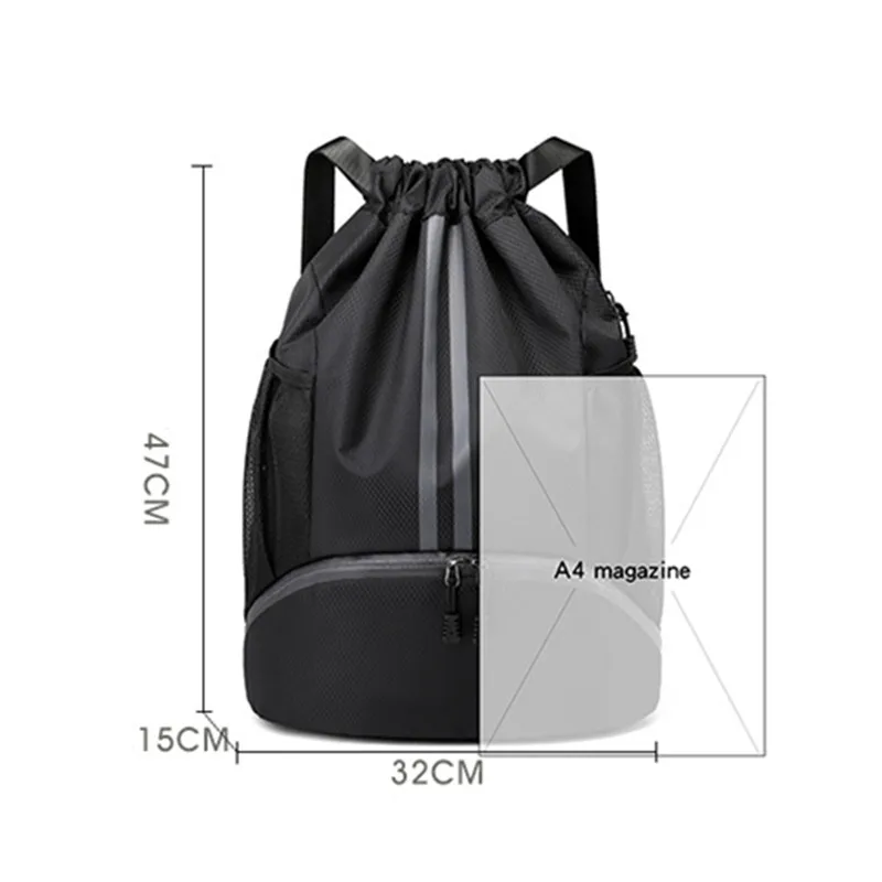 Gym Backpack Women Travel Waterproof Swimming Large Drawstring Basketball School Shoulder Bolsas Shoe Pocket Sports Bags For Men