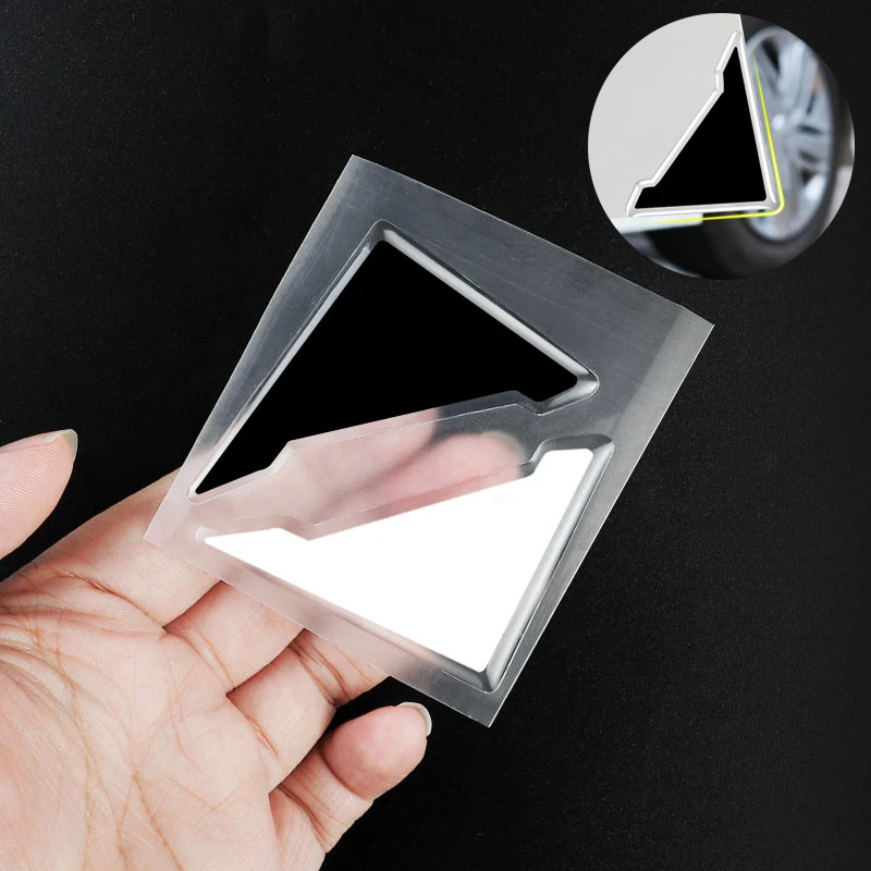 2 шт., наклейки на углы автомобильных дверей Mercedes Benz AMG W203 W206 W220 W205 W211 W212 W201 W210 W108