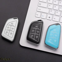 tpu car key case protective cover for cadillac ct4 ct5 xt4 xt5 xt6 2020 5 buttons key shell auto accessories