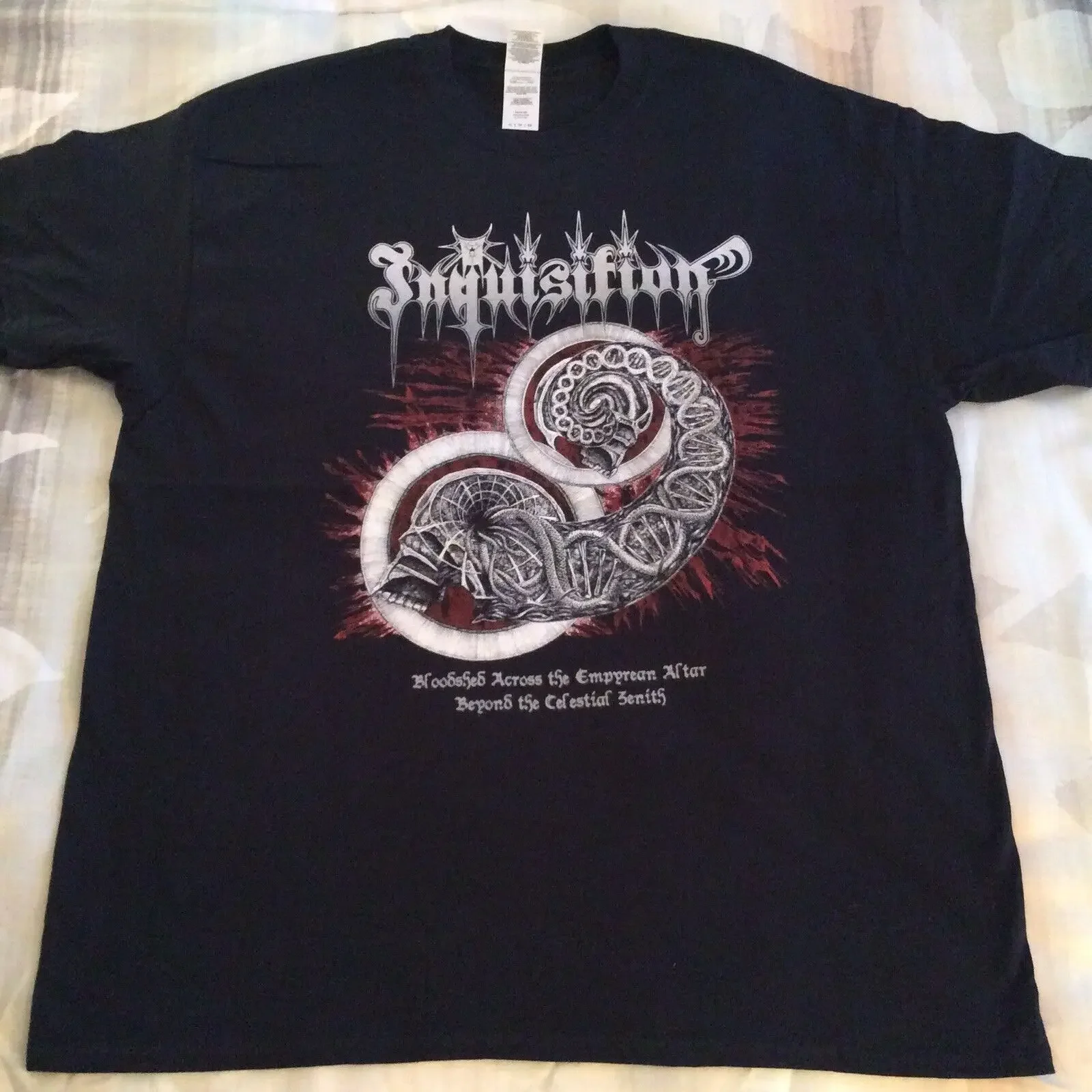 INQUISITION Bloodshed Across Shirt XL Azarath The Chasm Urgehal Urfaust Absu