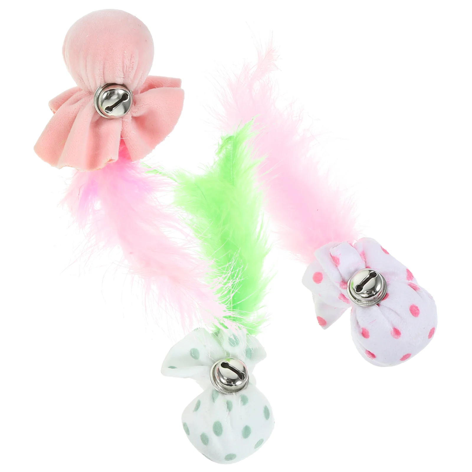 

3pcs Cat Chewing Toys with Bells Cat Chewing Plaything Cat Indoor Decorative Toys