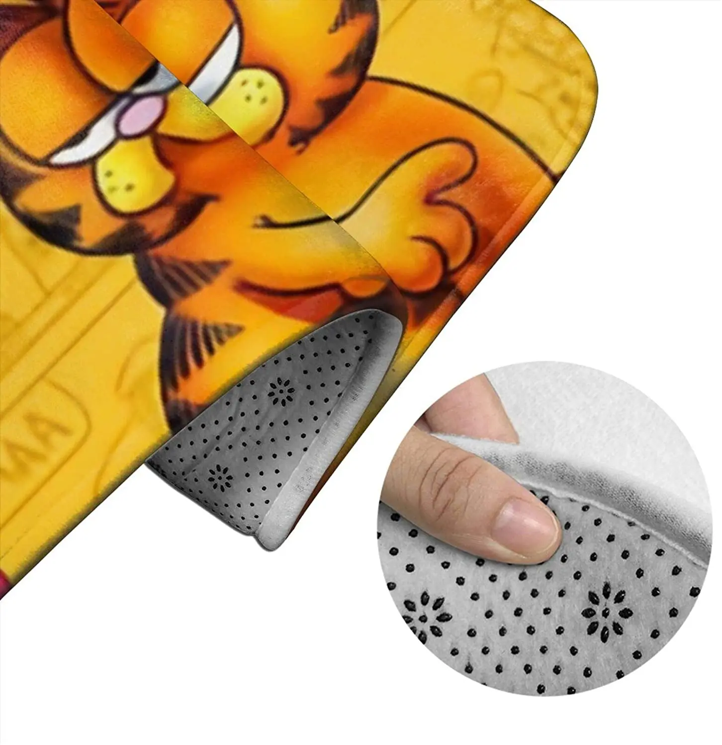 

Lovely Garfield Bathroom Mat Sets 3 Piece Set Rugs Memory Foam Mat Set Toilet Seat Cover Bath Mat Lid Cover