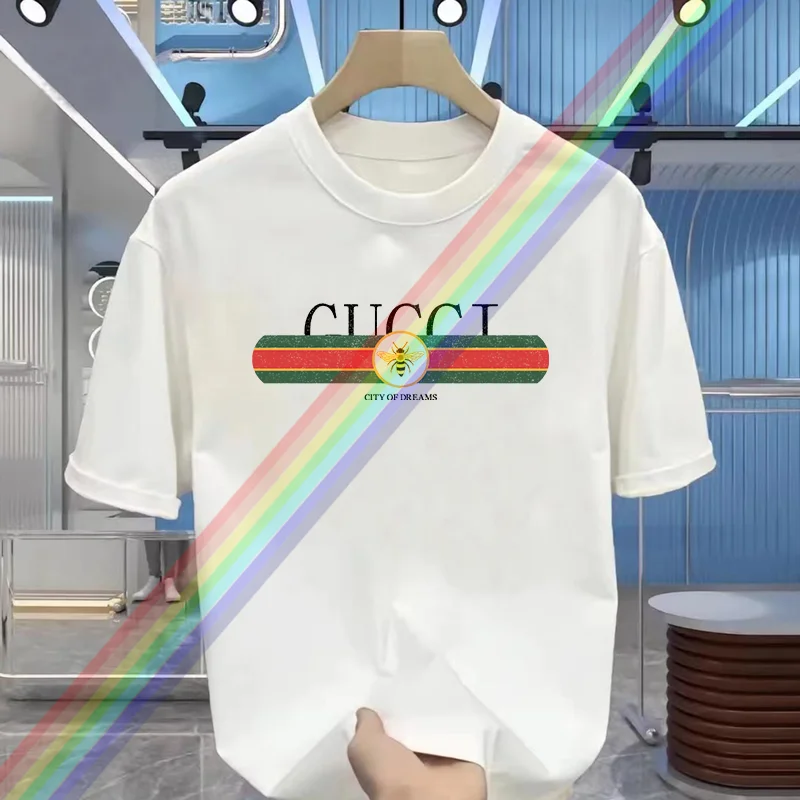 Мужская черная хлопковая футболка с принтом тигра