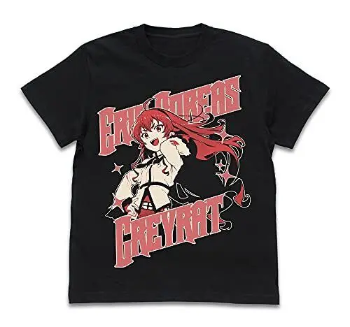 Mushoku Tensei ~If I go to another world I'll get serious~ футболка черная хлопковая S