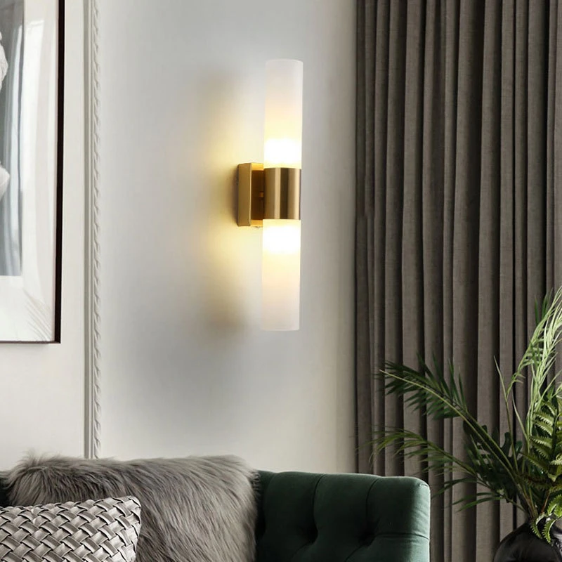 

Modern Cylindrical Acrylic LED Wall Lamp Minimalist Bedroom Bedside Living Room TV Background Home Decor Lighting Luminaires