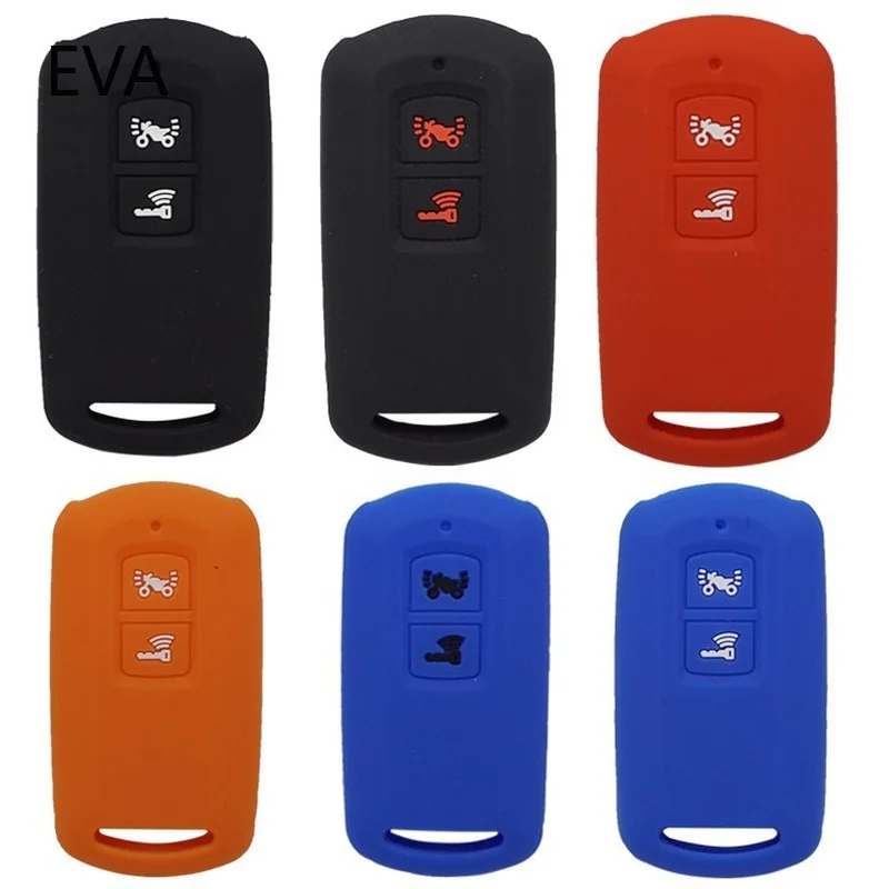 

Hot Silicone Motor Key Cover Case Shell for Honda PCX 150 Hybrid X-ADV SH125 Scoopy SH300 Forza 125 2 Button 2018 Motorbike Key