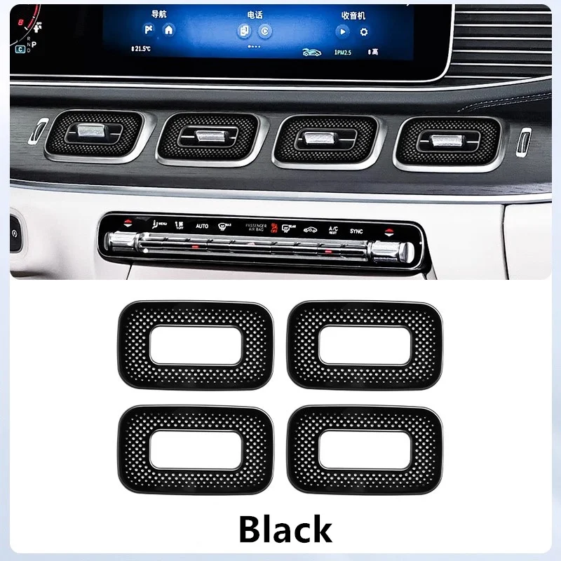 

Центральная консоль автомобиля, вентиляционное отверстие для кондиционера, декоративная крышка, вентиляционная крышка приборной панели для Mercedes Benz GLE GLS Class W167 2020-2026