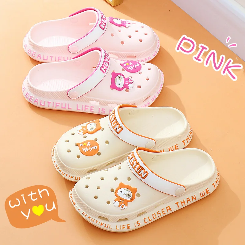 

Summer Women Garden Sandals Soft Thick Bottom Slippers Nurse Cartoon Girl Beach Shoes Fashion Non-slip Outdoor Boy Flip Flop Ins