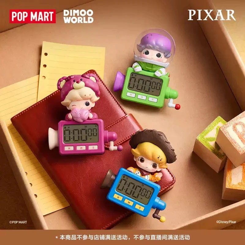 Фото Popmart Dimoo World × Pixar: Серия коллаборационных магнитов на холодильник с таймером, коллекционные игрушки, подарочные наборы-сюрпризы, таинственные коробки-сюрпризы, модная коллекция №5