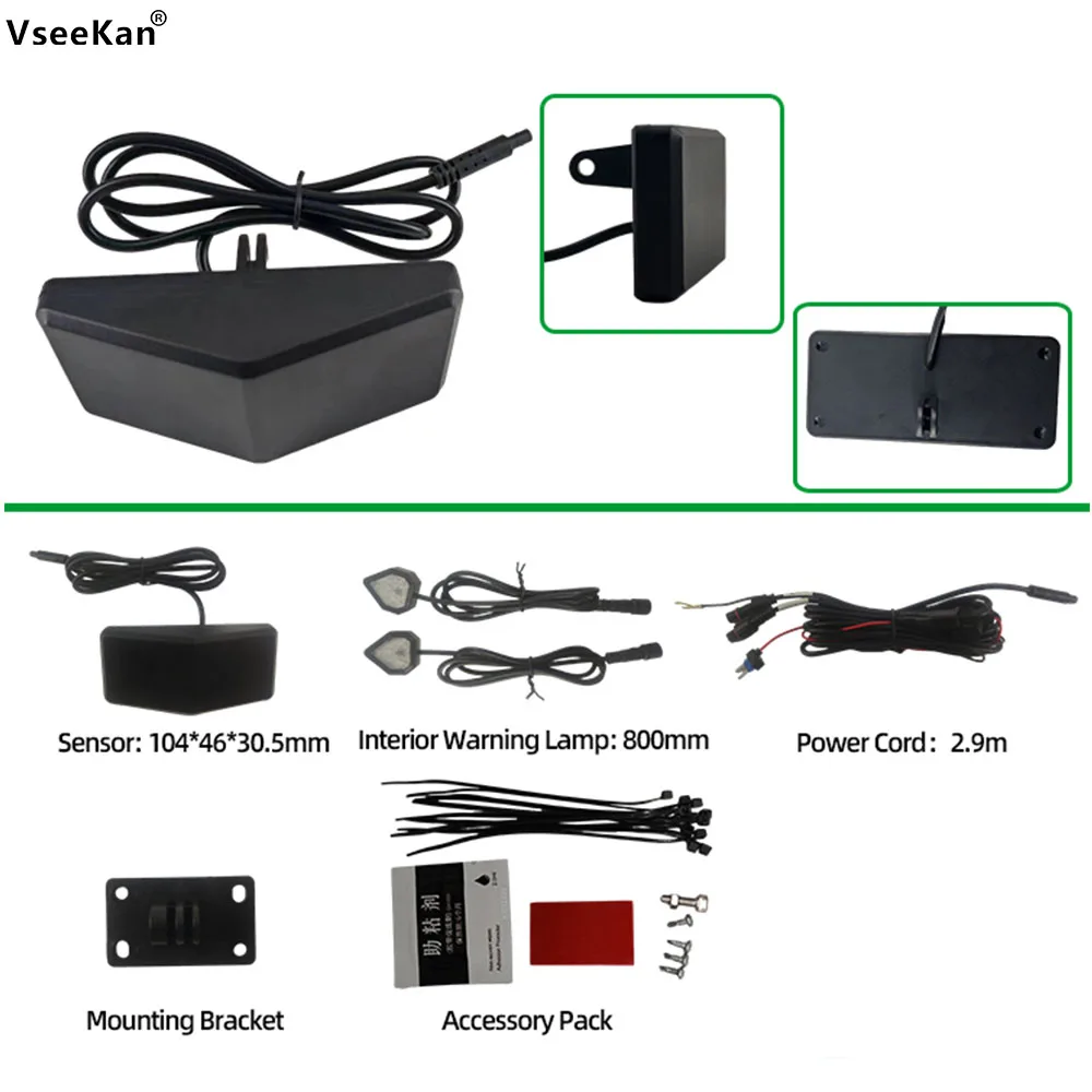 

Система обнаружения слепых зон на мотоцикле, водонепроницаемый миллиметровый датчик волны, диапазон 30 м, IP67, для мотоциклов