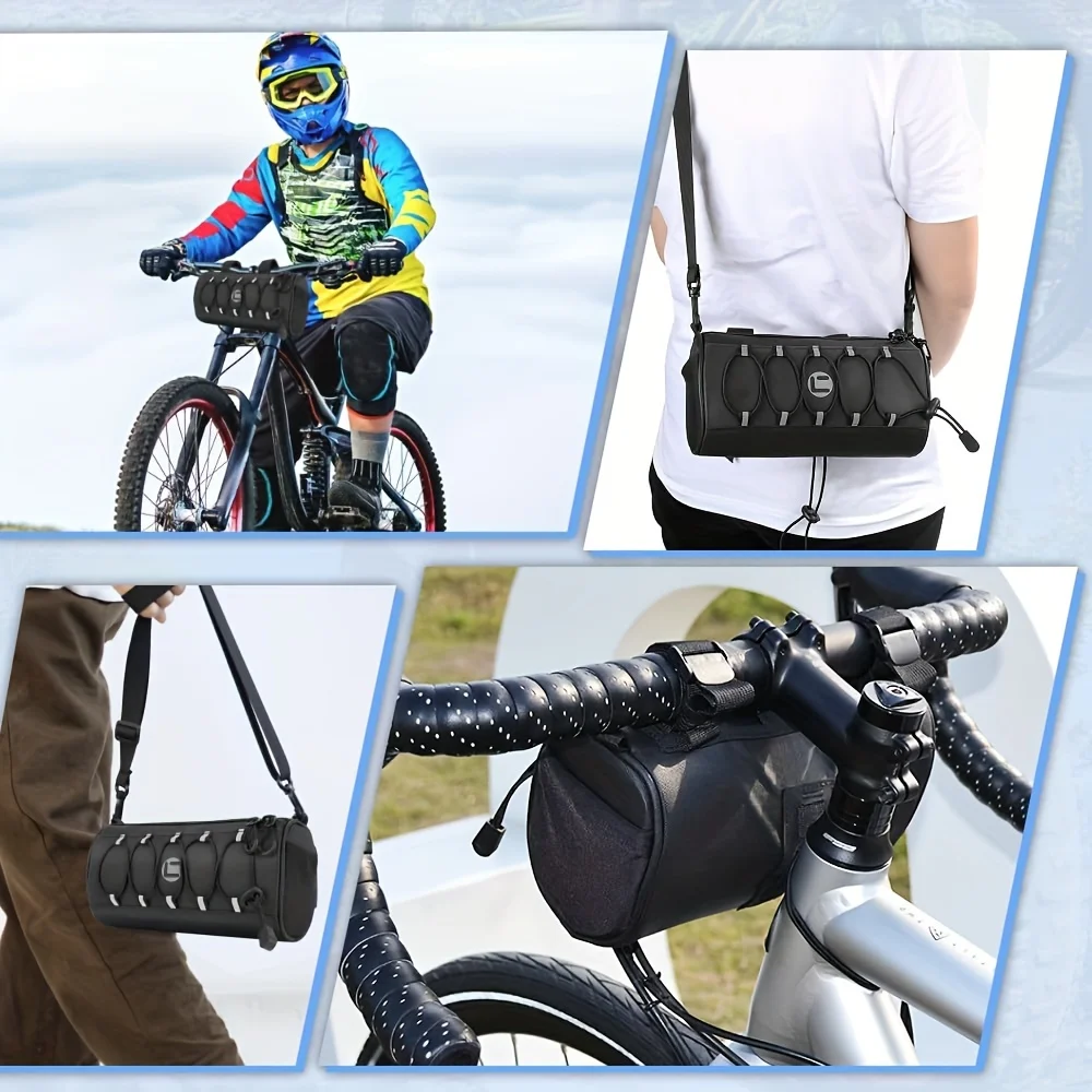 Водонепроницаемая сумка на руль для велосипедов с большим светоотражающим