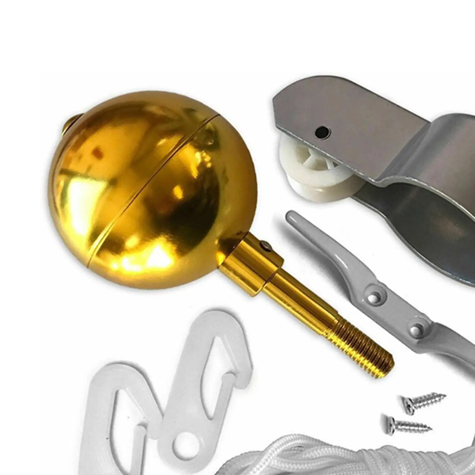 

Flag Pole Hardware Parts Repair Kits Flagpole Hardware for 2 OD Tube